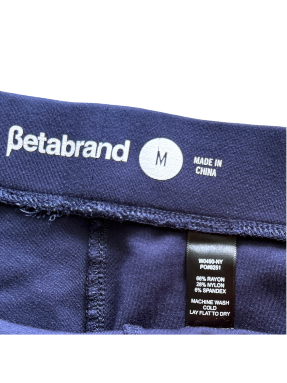 Betabrand Navy Skinny Dress Pant Yoga Pants Women's Medium - Picture 4 of 5